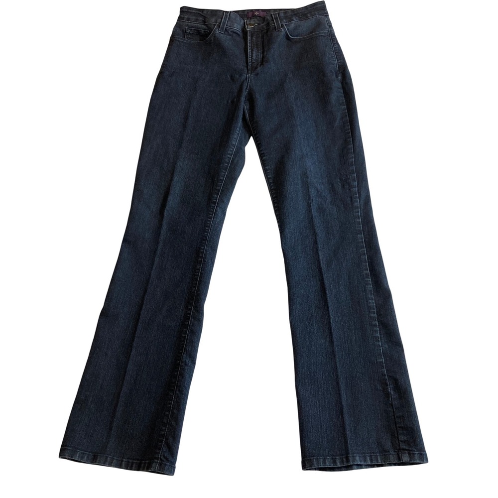 NYDJ‎ Not Your Daughters Jeans Size 8 Dark Wash Straight Leg Lift Tuck Denim USA